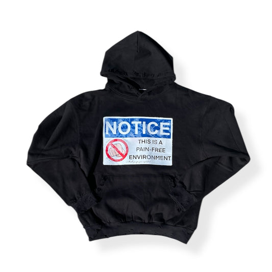 NOTICE Distressed Hoodie